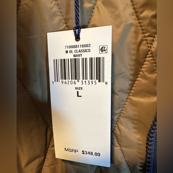 NWT! Polo by Ralph Lauren  Holborn Quilted Hooded Jacket Men’s Size L Navy - Picture 13 of 15